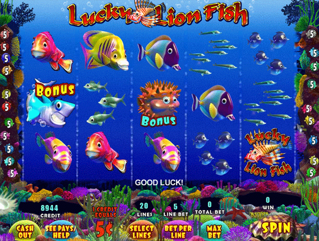 Lion Fish Slot Machine Game